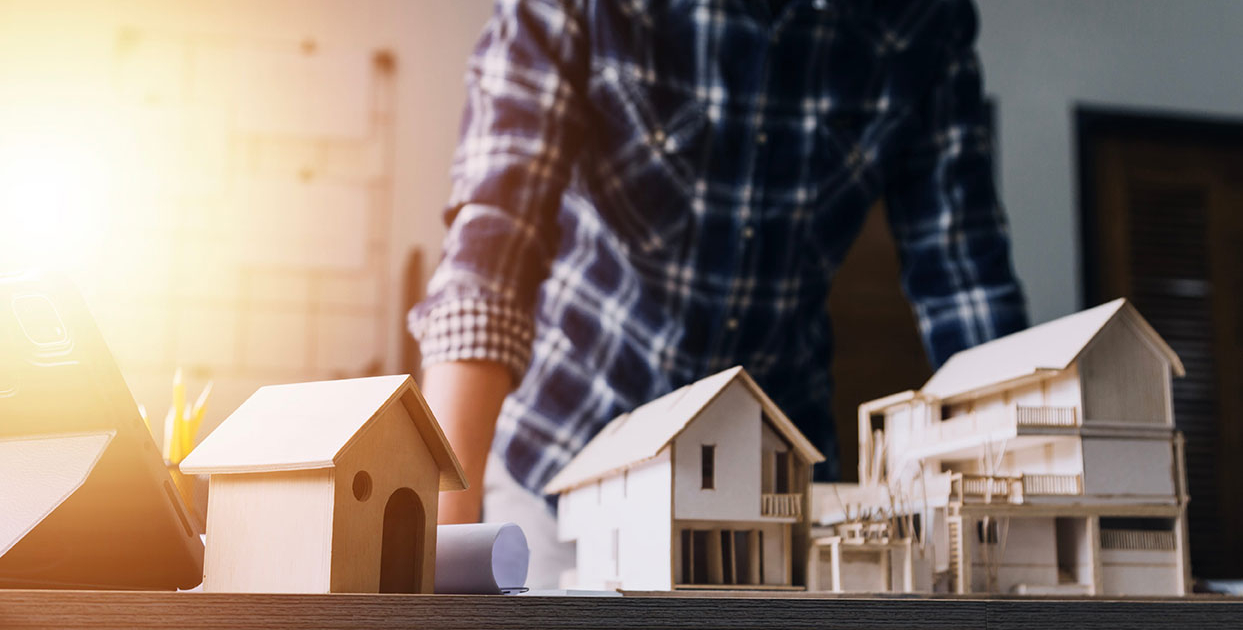 contractor looking a model housing